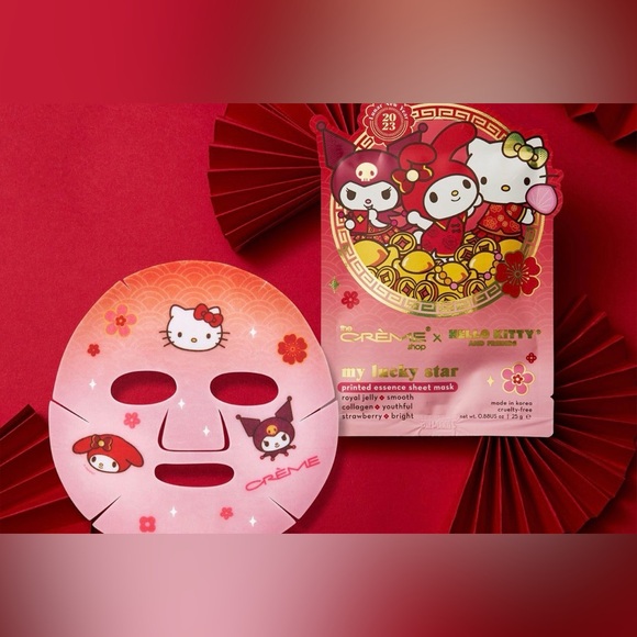 🔥 RARE FIND! Crème Shop x Hello Kitty “My Lucky Star” Sheet Mask - Picture 2 of 3
